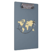 Let's travel the world illustration klembord (Rechts)