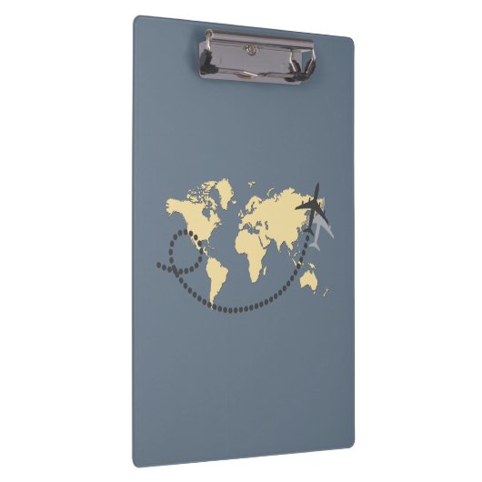 Let's travel the world illustration klembord (Rechts)