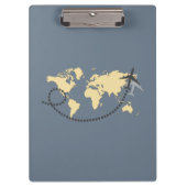 Let's travel the world illustration klembord (Voorkant)