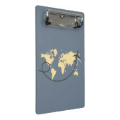 Let's travel the world illustration mini klembord (Schuin)