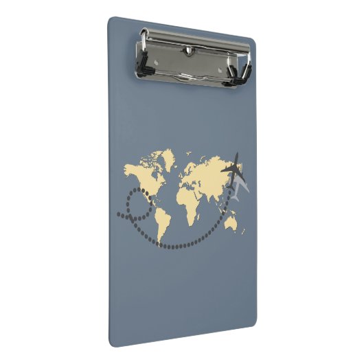 Let's travel the world illustration mini klembord (Schuin)