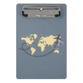 Let's travel the world illustration mini klembord (Voorkant)
