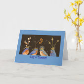 Let's Tweet card Kaart (Gele Bloem)