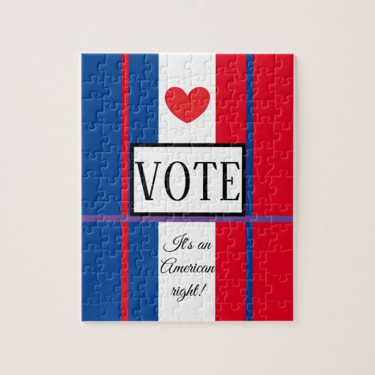 Let's VOTE!  Legpuzzel (Verticaal)