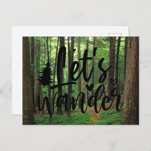 Lets Wander Briefkaart (Voorkant / Achterkant)