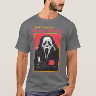 Lets watch scary movies Horror Movies Scary Hallow T-shirt