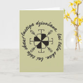 Lets wenskaart kaart (Gele Bloem)