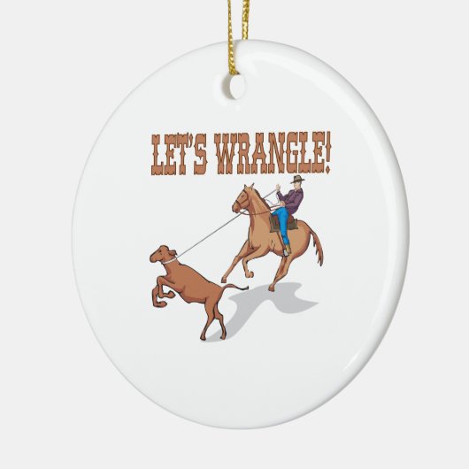 Lets Wrangle Keramisch Ornament (Links)