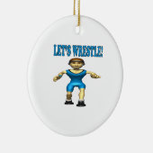 Lets Wrestle 4 Keramisch Ornament (Rechts)