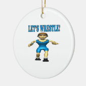 Lets Wrestle 4 Keramisch Ornament (Links)