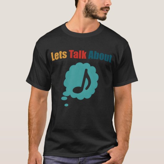 Letsalk over grappige muziek t-shirt (Voorkant)
