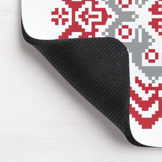 Letse Auseklis volkskunst geometrische medaillon Muismat (Hoek)