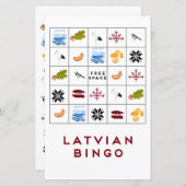 Letse bingo Kaart Versie 6 (Voorkant / Achterkant)