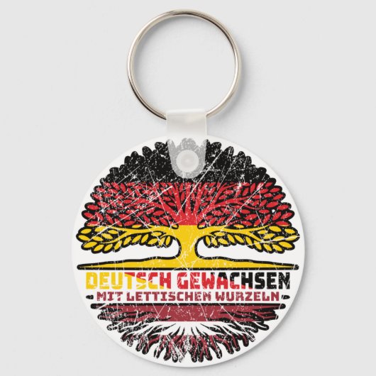 Letse Deutsch Boom Wortel Sleutelhanger (Voorkant)