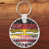 Letse Deutsch Boom Wortel Sleutelhanger (Voorkant)