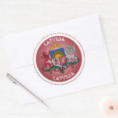 Letse Erfgoed Embleem Ronde Sticker (Envelop)