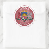 Letse Erfgoed Embleem Ronde Sticker (Tas)
