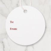 Letse feestkerst, aangepast bedankjes labels (Achterkant)