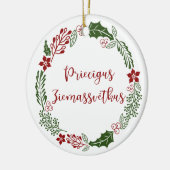 Letse kerst met Merry, Priecīgus Ziemassvētkus Keramisch Ornament (Links)