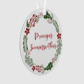 Letse kerst met Merry, Priecīgus Ziemassvētkus Ornament (voorkant)