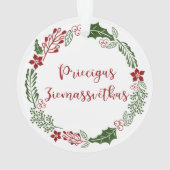 Letse kerst met Merry, Priecīgus Ziemassvētkus Ornament (achterkant)