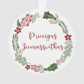 Letse kerst met Merry, Priecīgus Ziemassvētkus Ornament (voorkant)