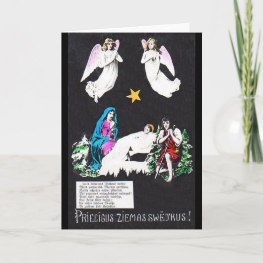  Letse kerst Wenskaart Feestdagen Kaart (Voorkant)