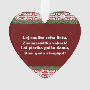 Letse kerstman Folk Song I Tautasdziesma Ornament