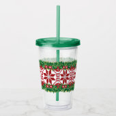 Letse kerststerren acryl drinkbeker (Rechts)