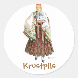 Letse kostuum sticker (Krustpils)