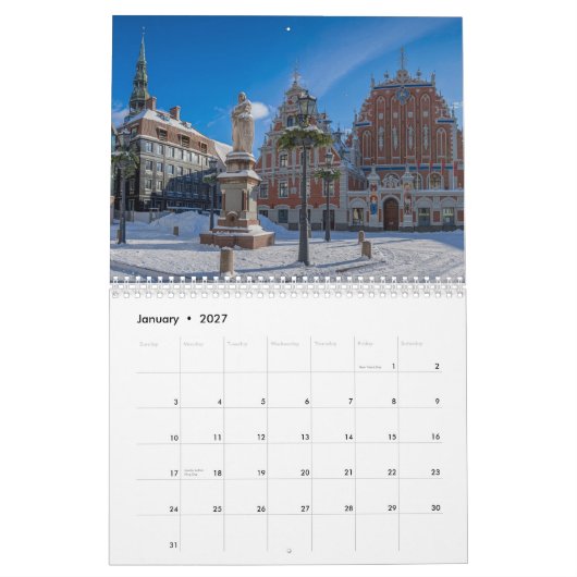 Letse landschappen kalender (Jan 2027)