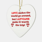 Letse liefde keramisch ornament (Links)