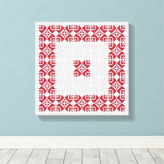 Letse morning SUN geometrisch patroon I Canvas Afdruk (Insitu (Houten vloer))