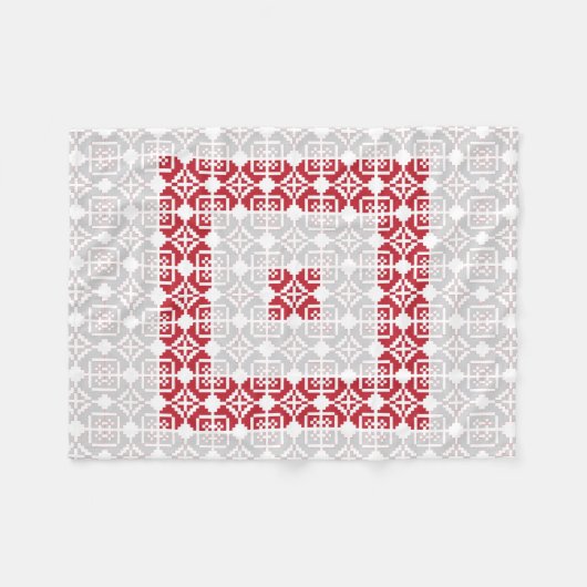 Letse morning SUN geometrisch patroon I Fleece Deken (Voorkant (Horizontaal))