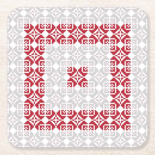 Letse morning SUN geometrisch patroon I Kartonnen Onderzetters (Voorkant)