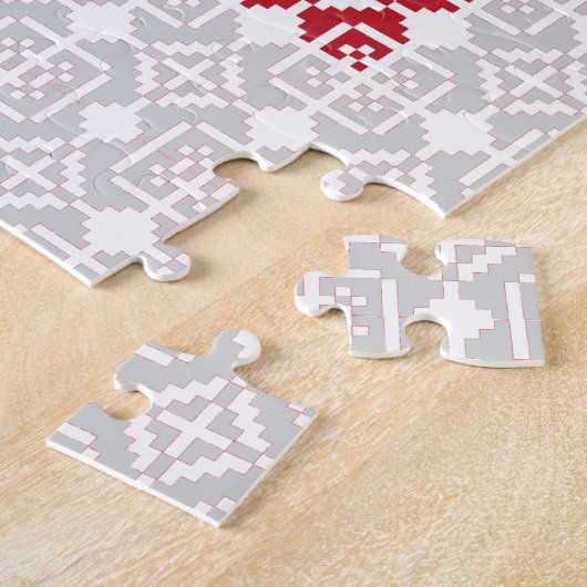 Letse morning SUN geometrisch patroon I Legpuzzel (Zijkant)