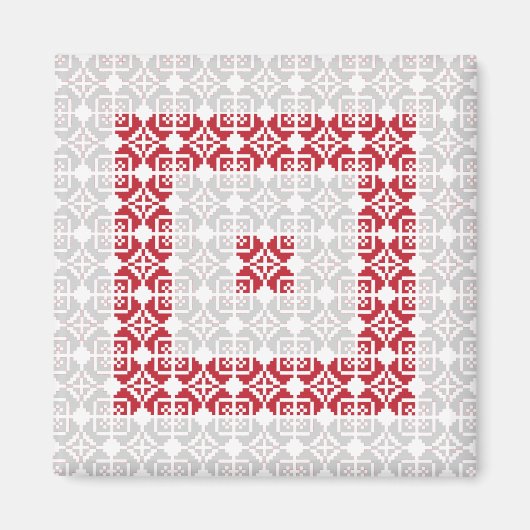 Letse morning SUN geometrisch patroon I Magneet (Voorkant)