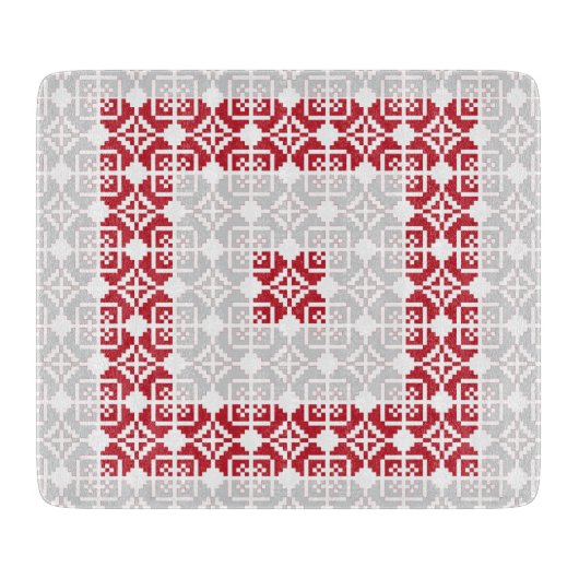 Letse morning SUN geometrisch patroon I Snijplank (Voorkant)