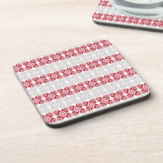 Letse morning SUN geometrisch patroon II Bier Onderzetter (Linkerzijde)