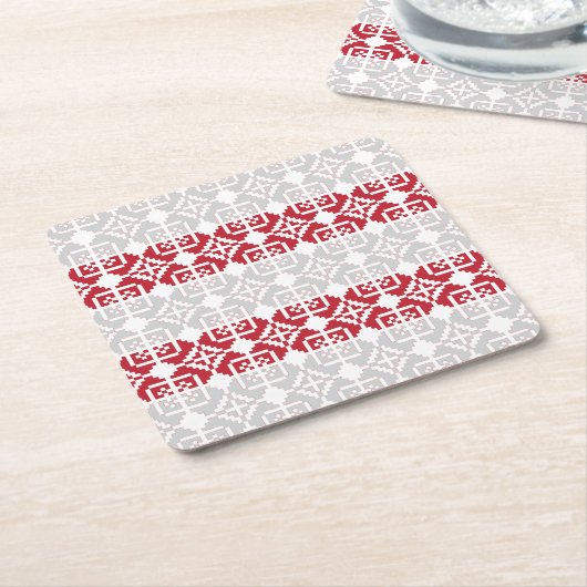 Letse morning SUN geometrisch patroon II Kartonnen Onderzetters (Schuin)