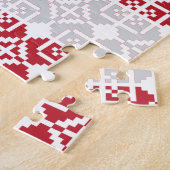 Letse morning SUN geometrisch patroon II Legpuzzel (Zijkant)