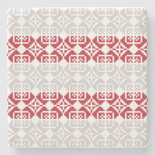 Letse morning SUN geometrisch patroon II Stenen Onderzetter