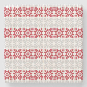 Letse morning SUN geometrisch patroon II Stenen Onderzetter