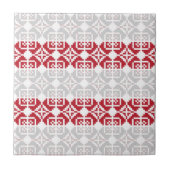 Letse morning SUN geometrisch patroon II Tegeltje (Voorkant)