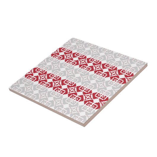 Letse morning SUN geometrisch patroon II Tegeltje (Zijkant)