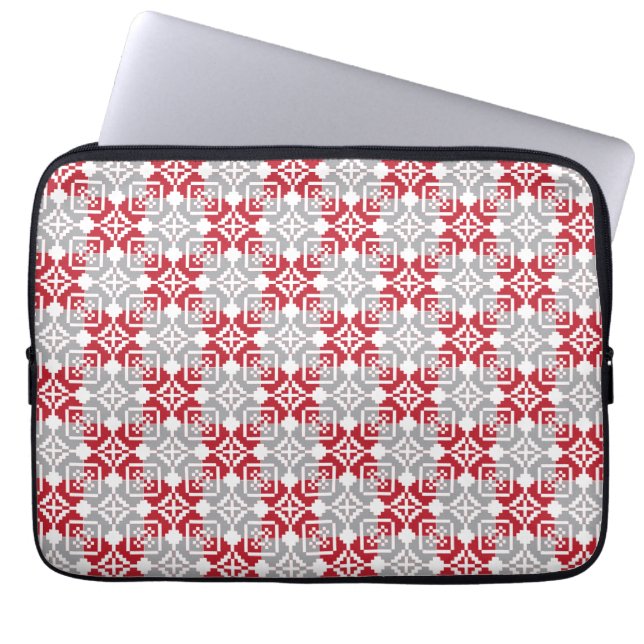 Letse morning SUN geometrisch patroon III Laptop Sleeve (Voorkant)