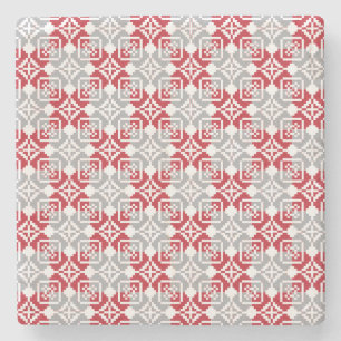 Letse morning SUN geometrisch patroon III Stenen Onderzetter