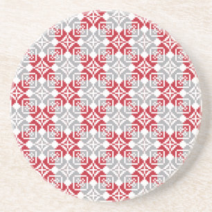 Letse morning SUN geometrisch patroon III Zandsteen Onderzetter