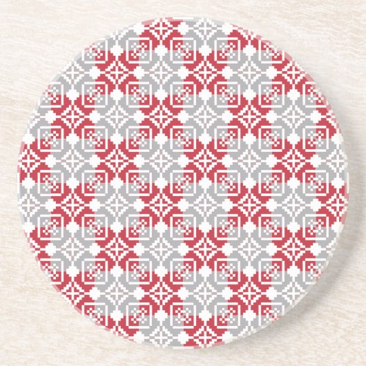 Letse morning SUN geometrisch patroon III Zandsteen Onderzetter (Voorkant)