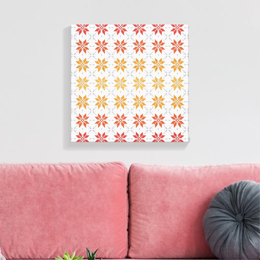 Letse morning SUN geometrisch patroon IV Canvas Afdruk (Insitu (Woonkamer))